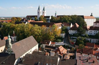 "Cityscape of Freising, Bavaria, Germany"